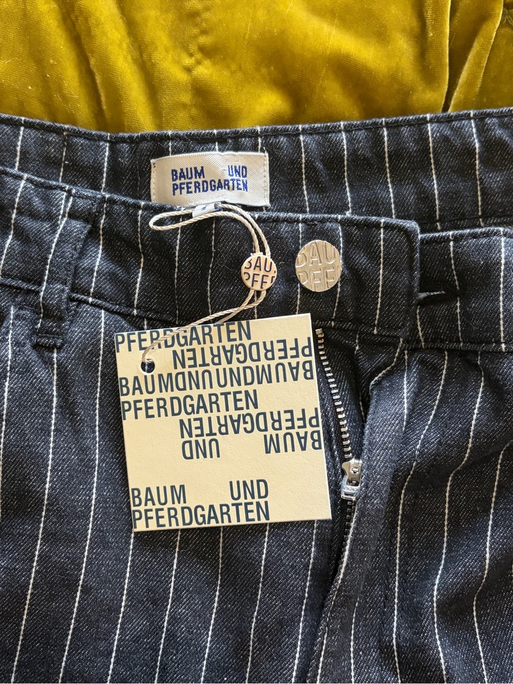 Womens Baum und Pferdgarten charcoal pinstripe pants sz 40 (EU) NWT season 24-30